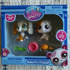 NEW Littlest Pet Shop Pet Pair 152 153 Series 3 G7 Cocker Spaniel Scottish Fold